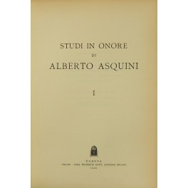 Studi in onore di Alberto Asquini. Vol. I