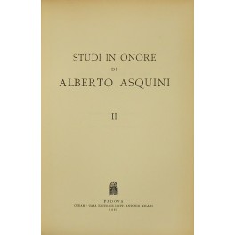 Studi in onore di Alberto Asquini. Vol. II