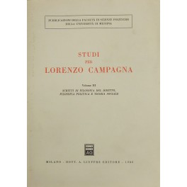 Studi per Lorenzo Campagna. Vol. III - Scritti di filosofia …
