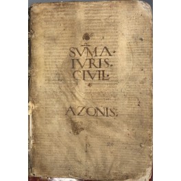 Summa Azonis locuples iuris civilis thesaurus. Hactenus depravatissima nunc autem …