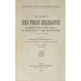 Summa iuris publici ecclesiastici. Ad normam codicis iuris canonicis et …