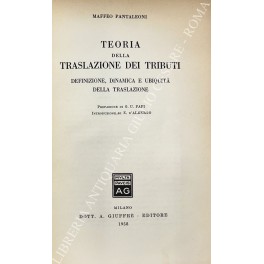 Teoria della traslazione dei tributi. Definizione, dinamica e ubiquita della …