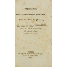 Terapeutica speciale delle febbri intermittenti perniciose . Voltata dal latino …