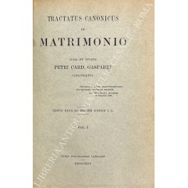 Tractatus canonicus de matrimonio