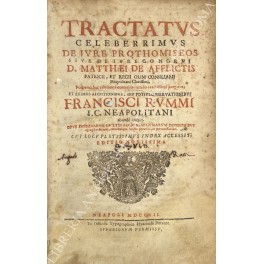 Tractatus celeberrimus de jure prothomiseos sive de jure congrui. D. …