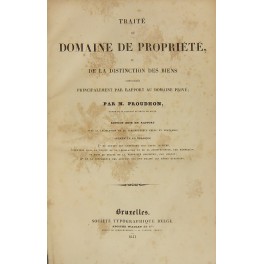 Traite du domaine de propriete ou de la distinction des …