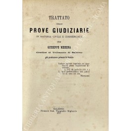 Trattato delle prove giudiziarie in materia civile e commerciale