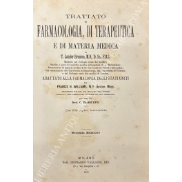 Trattato di farmacologia, di terapeutica e di materia medica