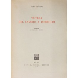 Tutela del lavoro a domicilio. Prefazione di Ferdinando Storchi