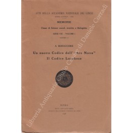 Un nuovo Codice dell'"Ars Nova". Il Codice Lucchese. Atti della …