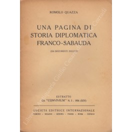 Una pagina di storia diplomatica franco-sabauda (da documenti inediti)