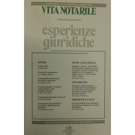 Vita Notarile. Esperienze giuridiche. Annata 1997