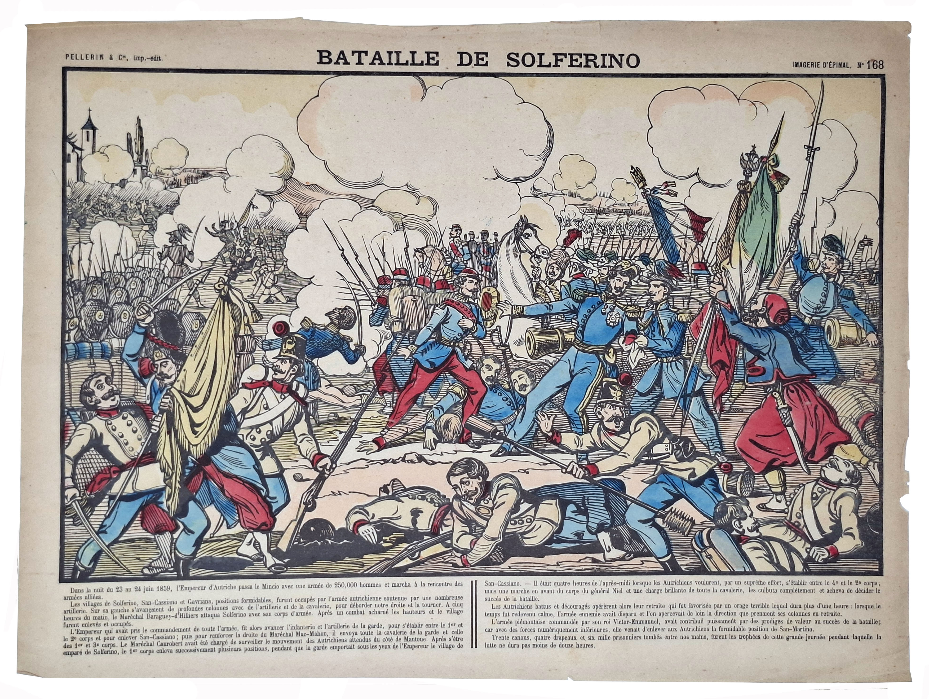 BATAILLE DE SOLFERINO (Imagerie d'Epinal n° 168)