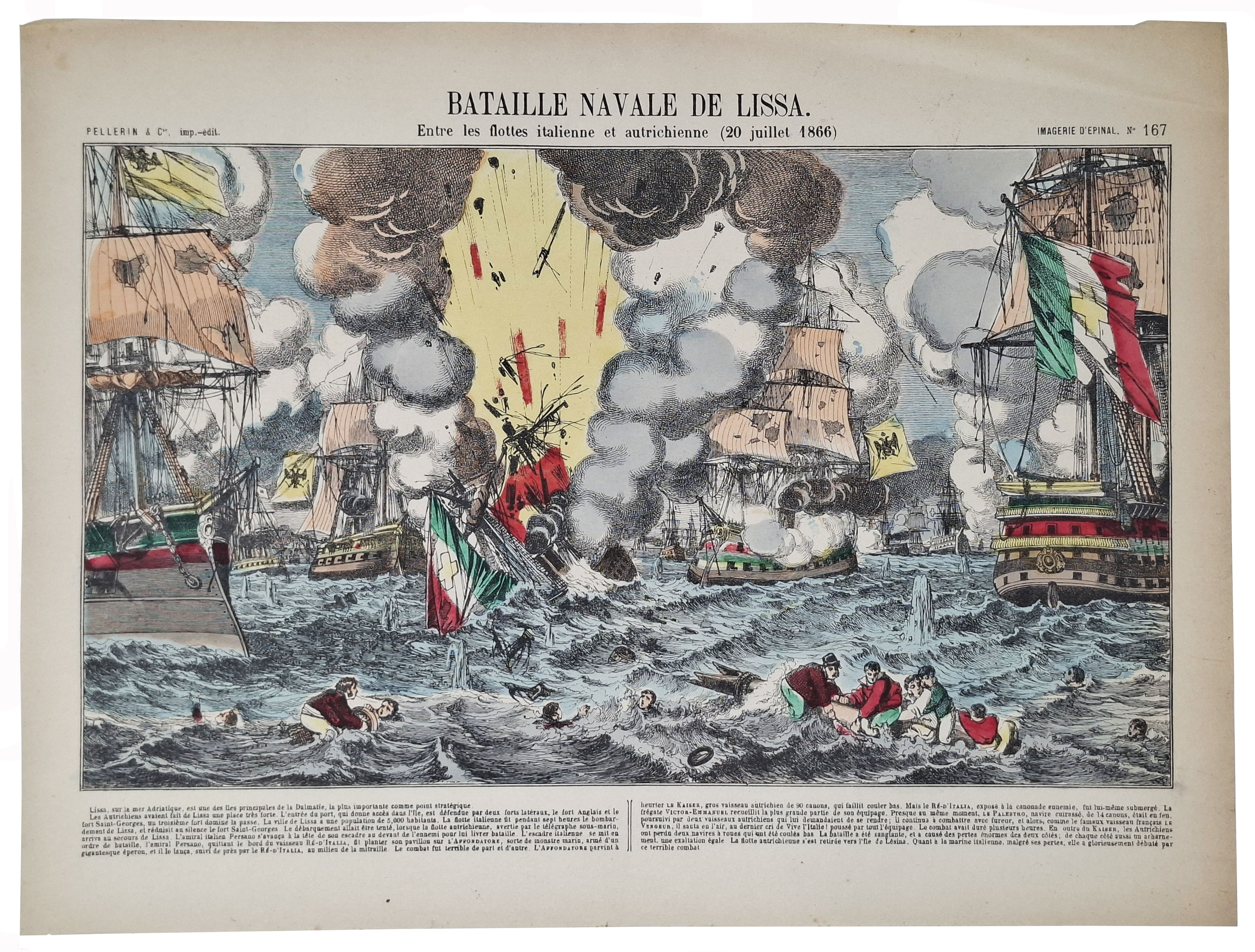 BATAILLE NAVALE DE LISSA / ENTRE LES FLOTTES ITALIENNE ET …