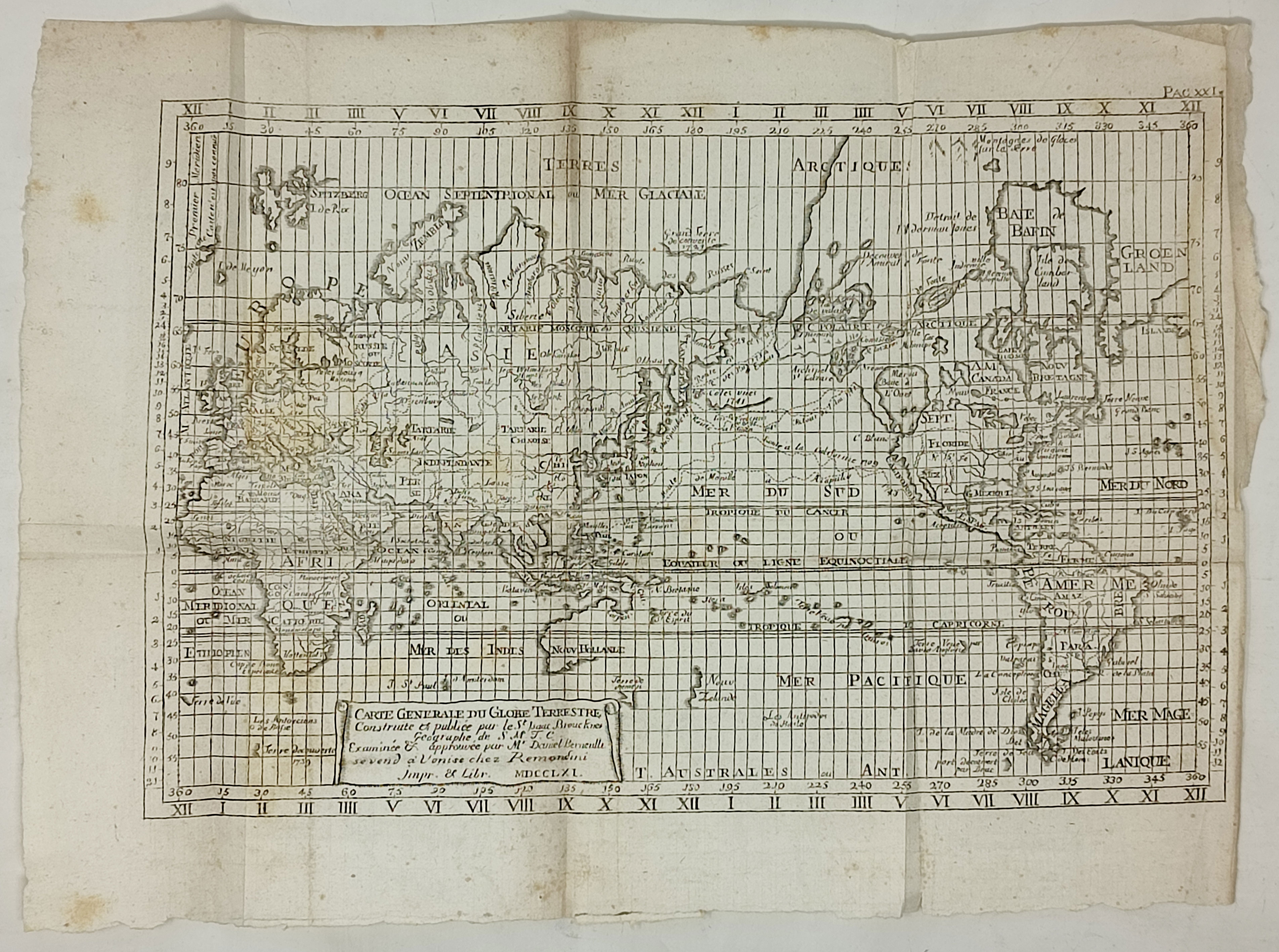 carta geografica - CARTE GENERALEDU GLOBE TERRESTRE