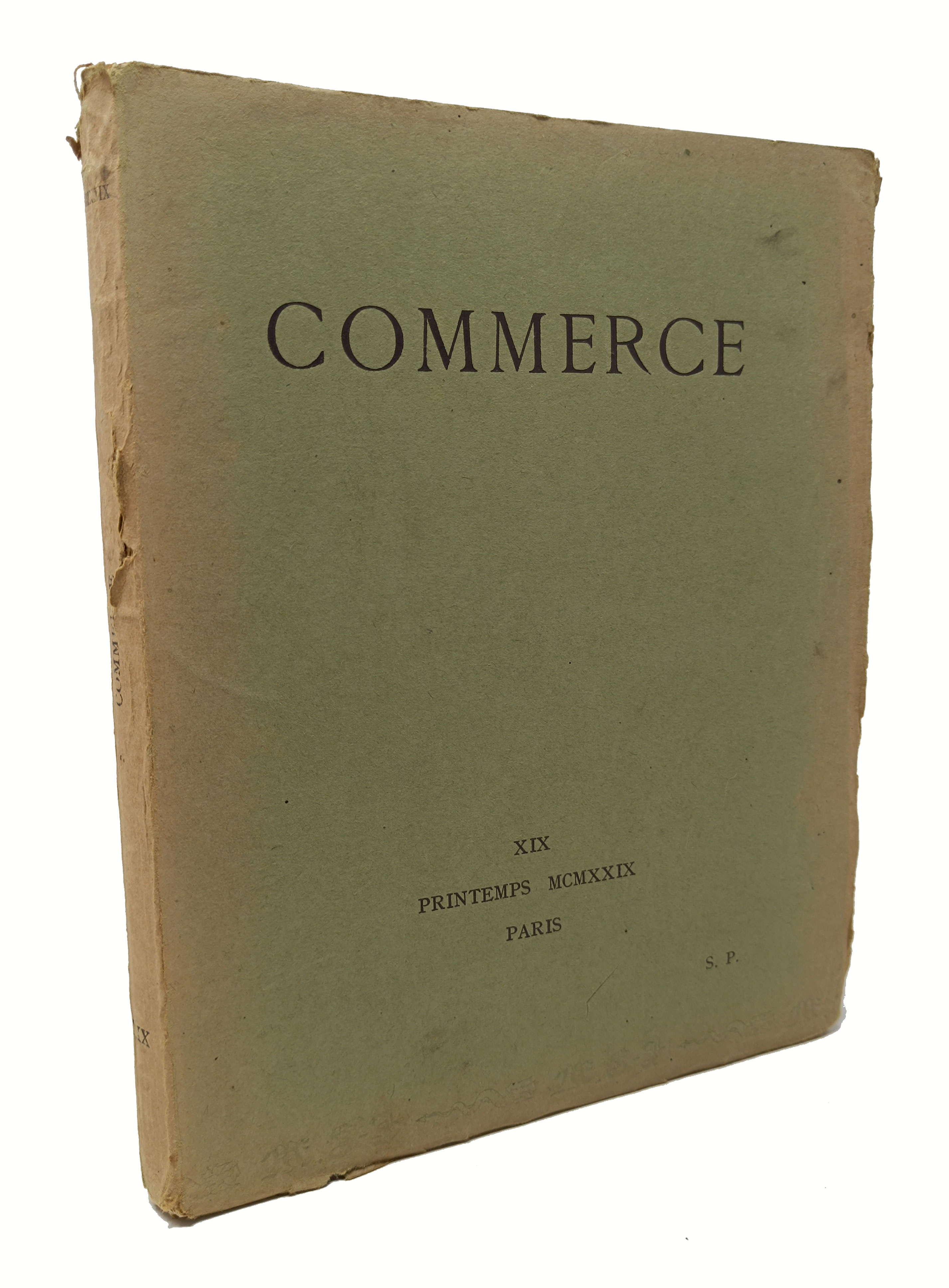 COMMERCE / Cahier trimestriel XIX printemps 1929