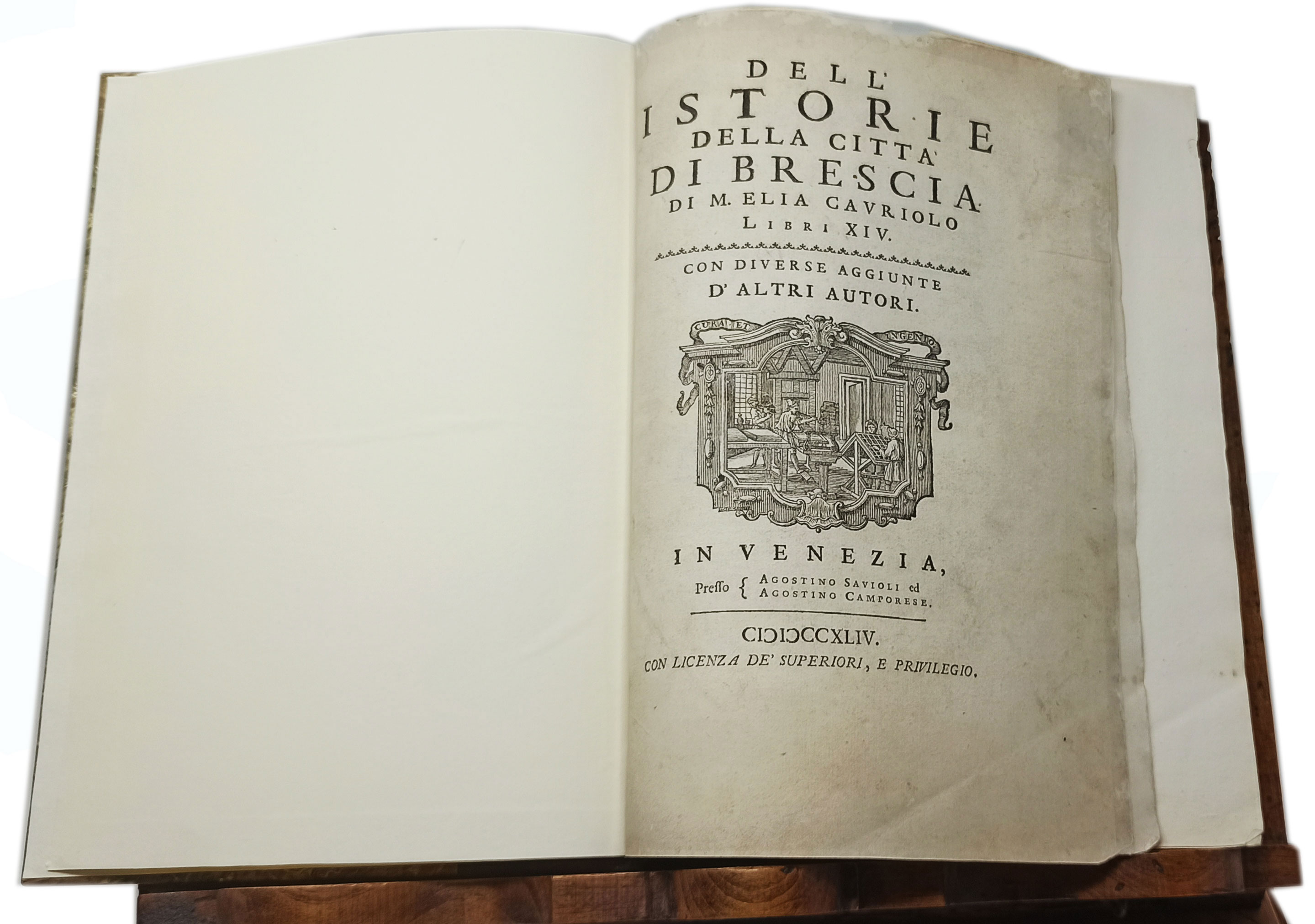 DELL'ISTORIE DELLA CITTA' DI BRESCIA / Libri XIV. con diverse …