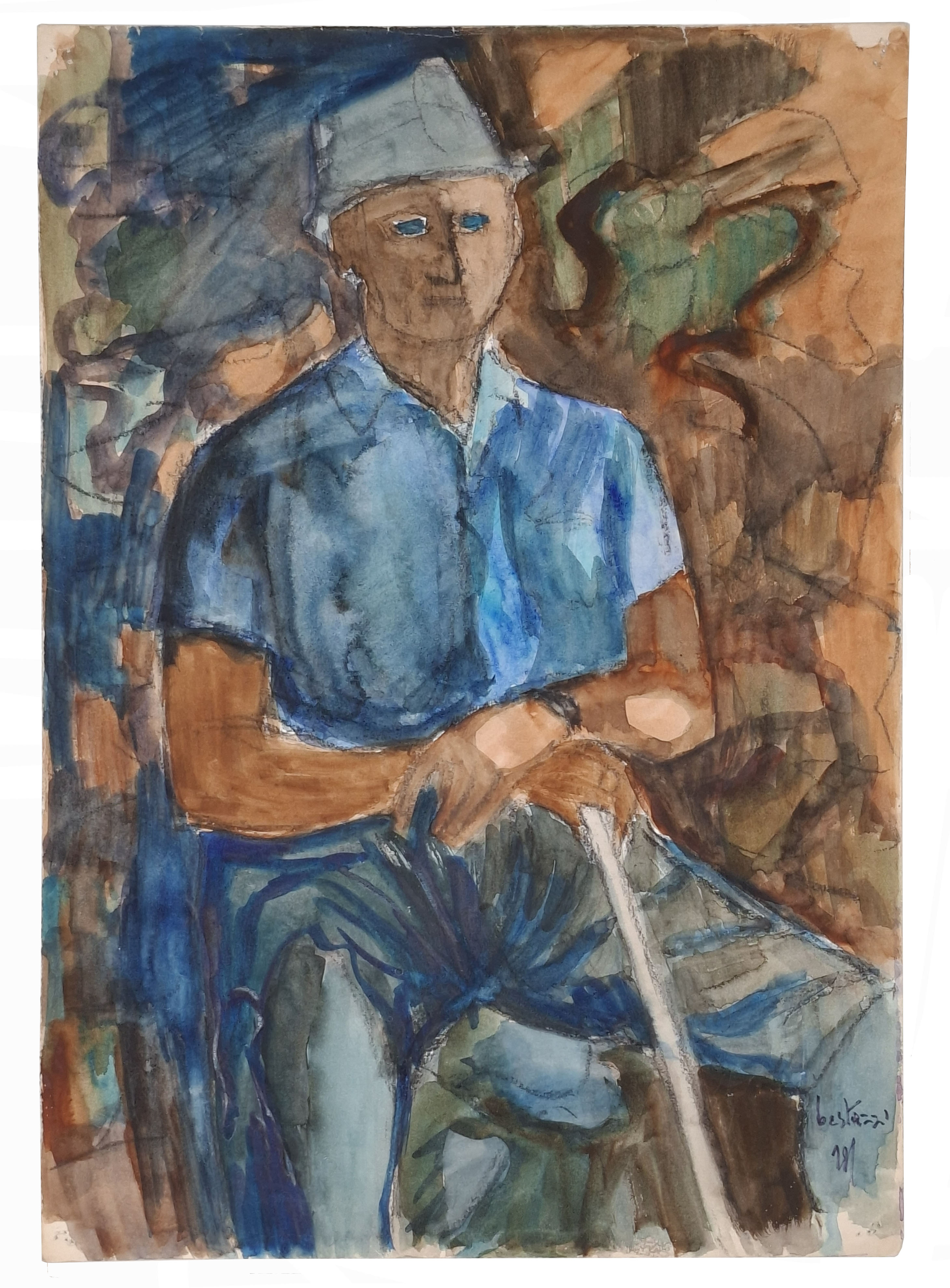 FIGURA MASCHILE SEDUTA (disegno originale)