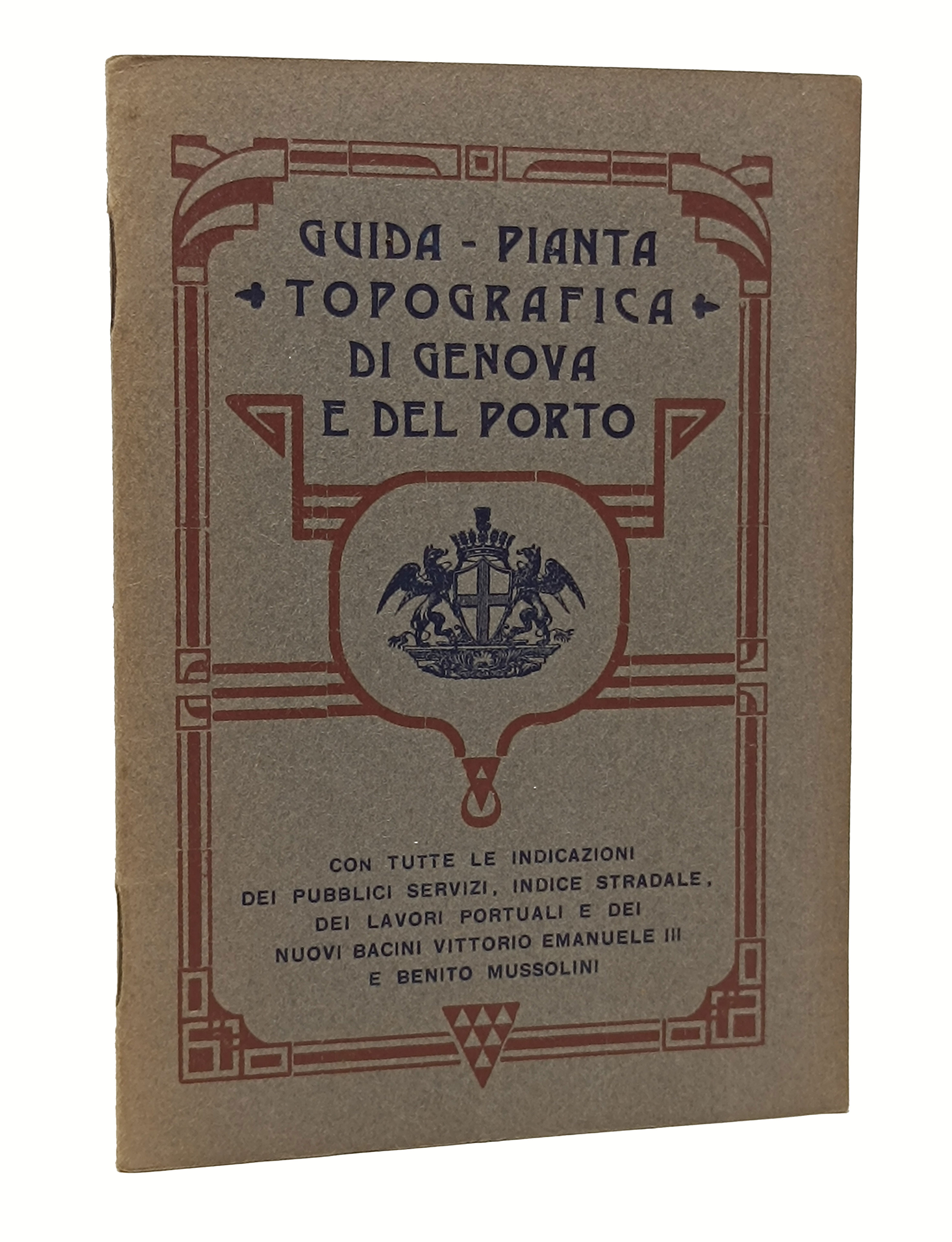 Guida - Pianta topografica di Genova e del porto. Con …