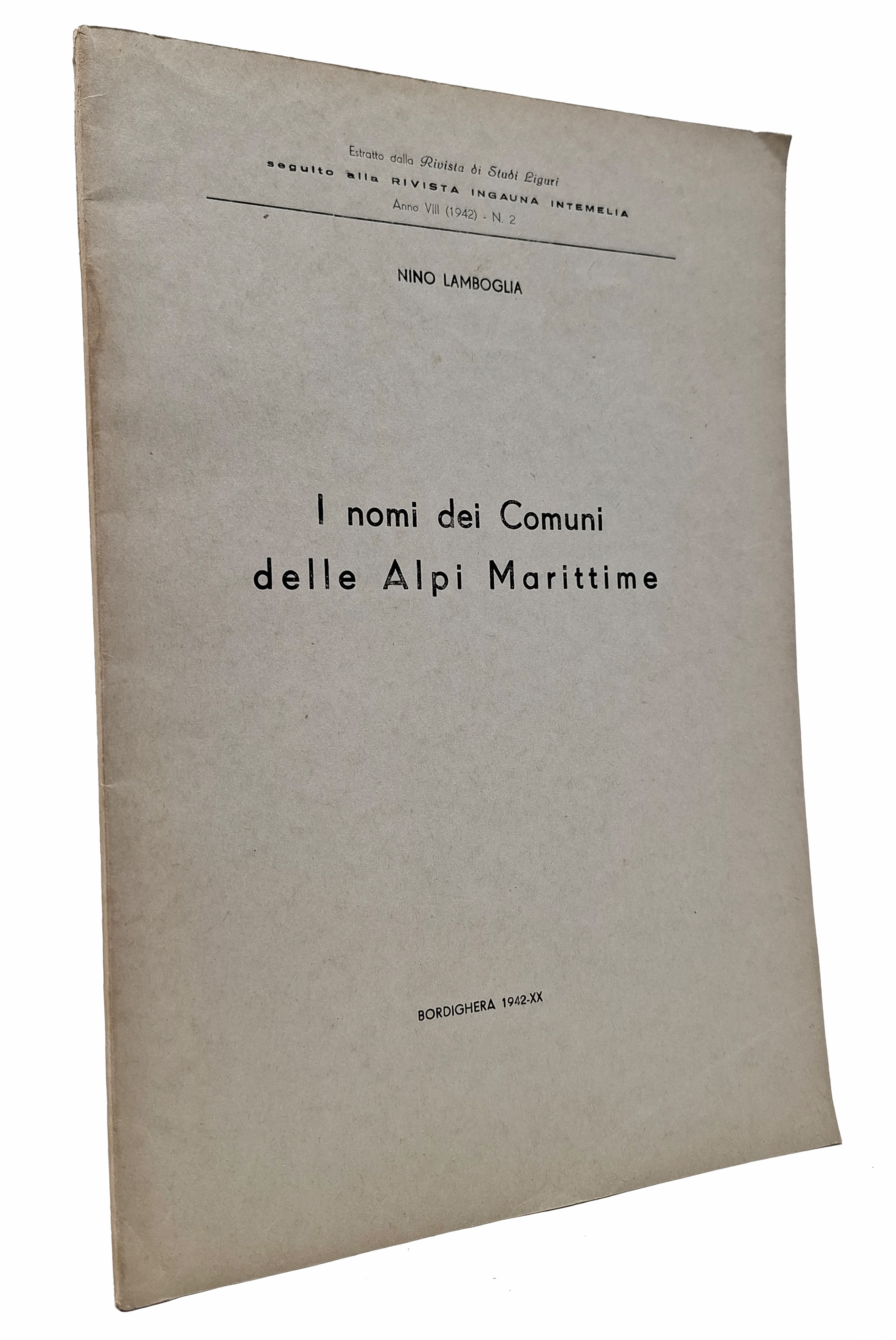 I NOMI DEI COMUNI DELLE ALPI MARITTIME