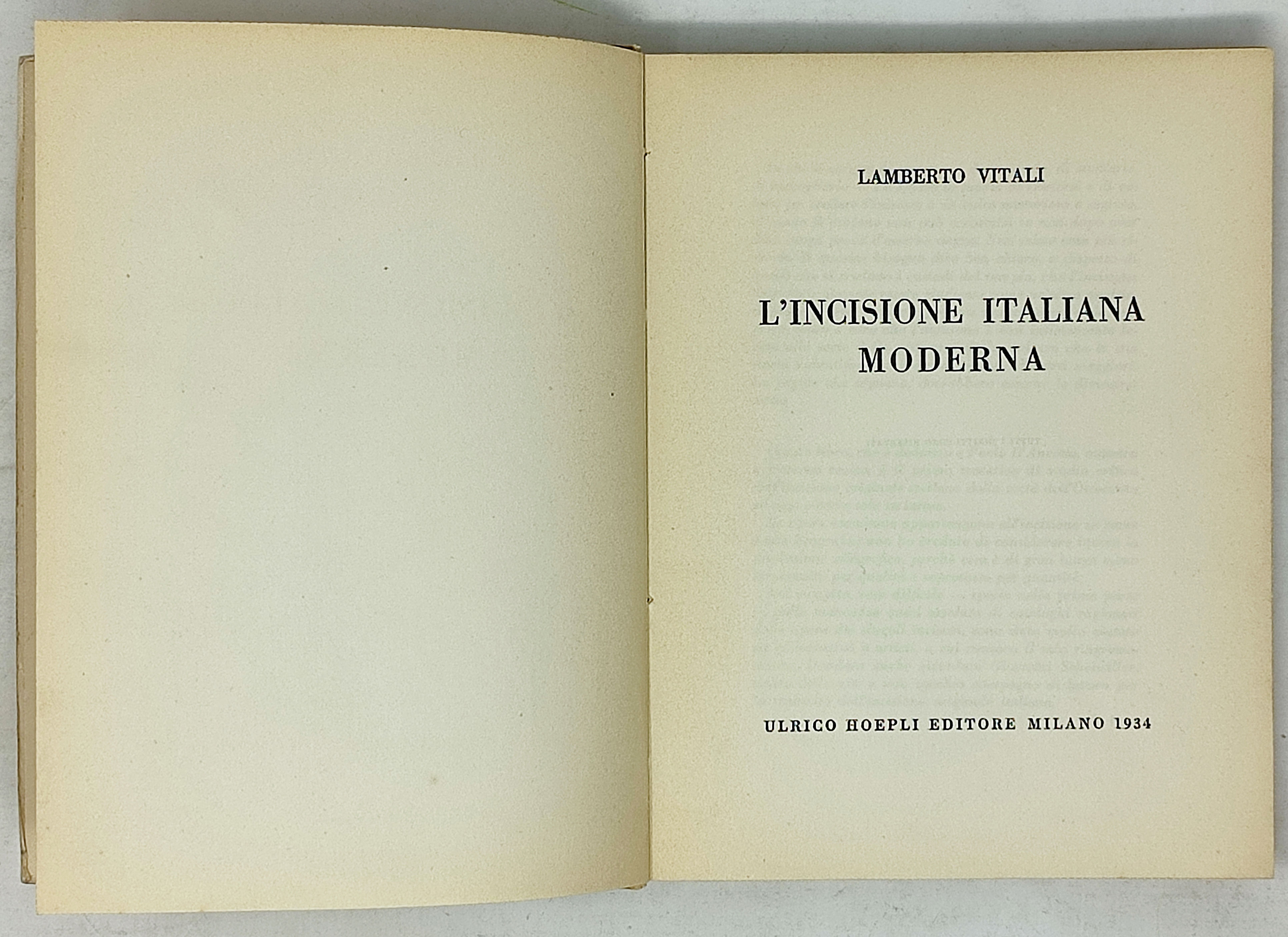 L'INCISIONE ITALIANA MODERNA