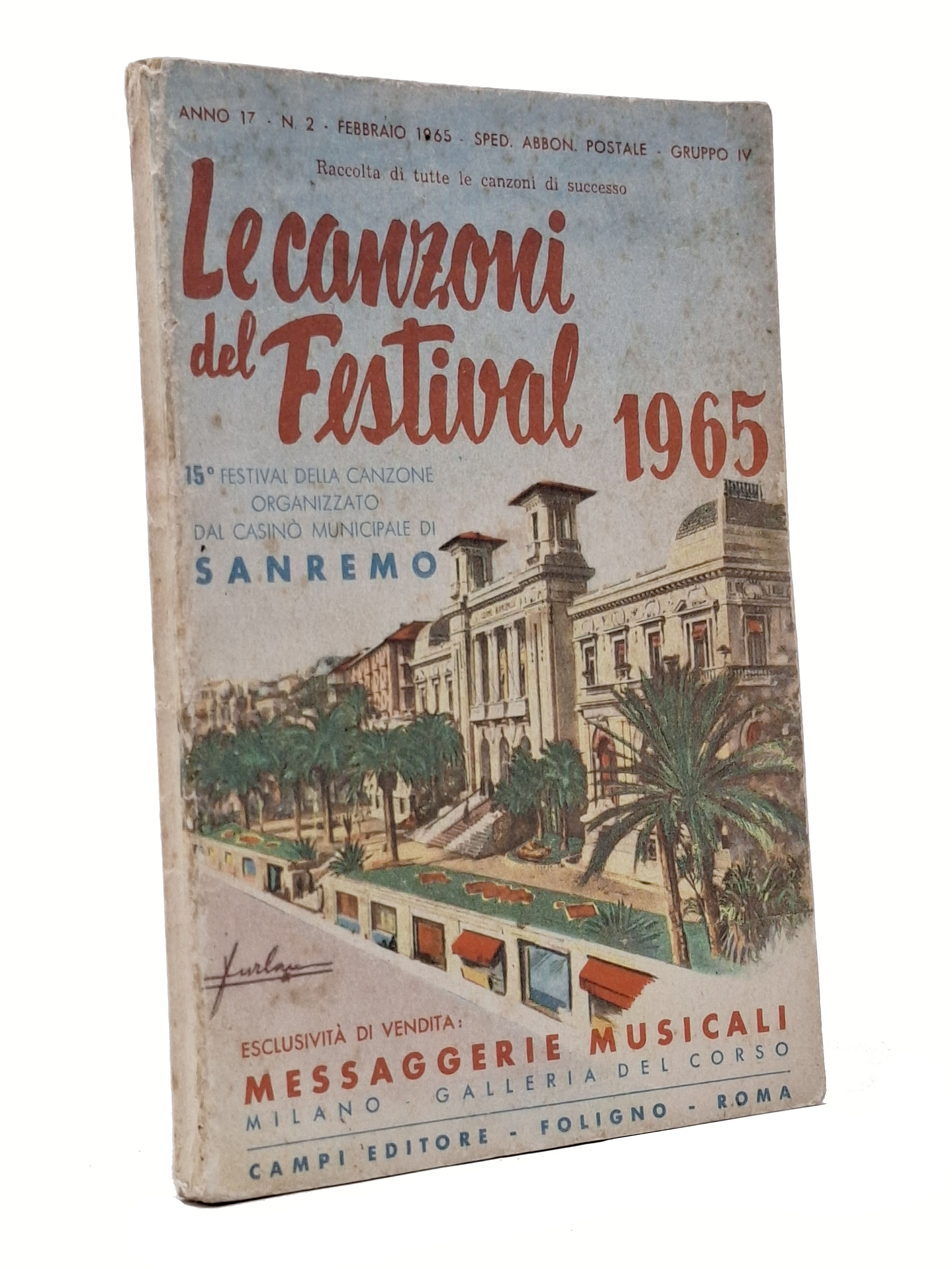LE CANZONI DEL FESTIVAL 1965 / 15° Festival della canzone …