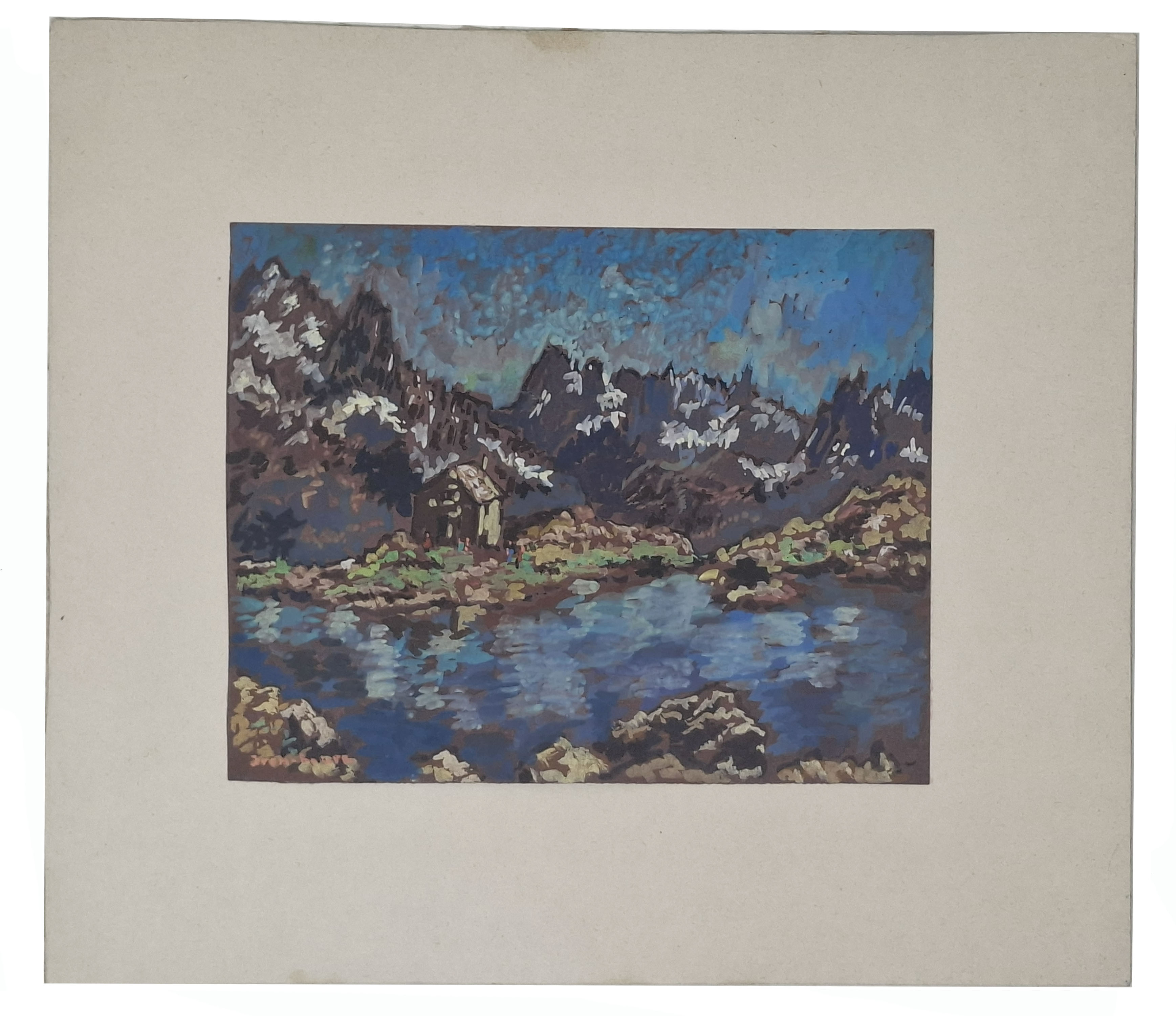 'LE LAC BLANC (CHAMONIX)' [dipinto]