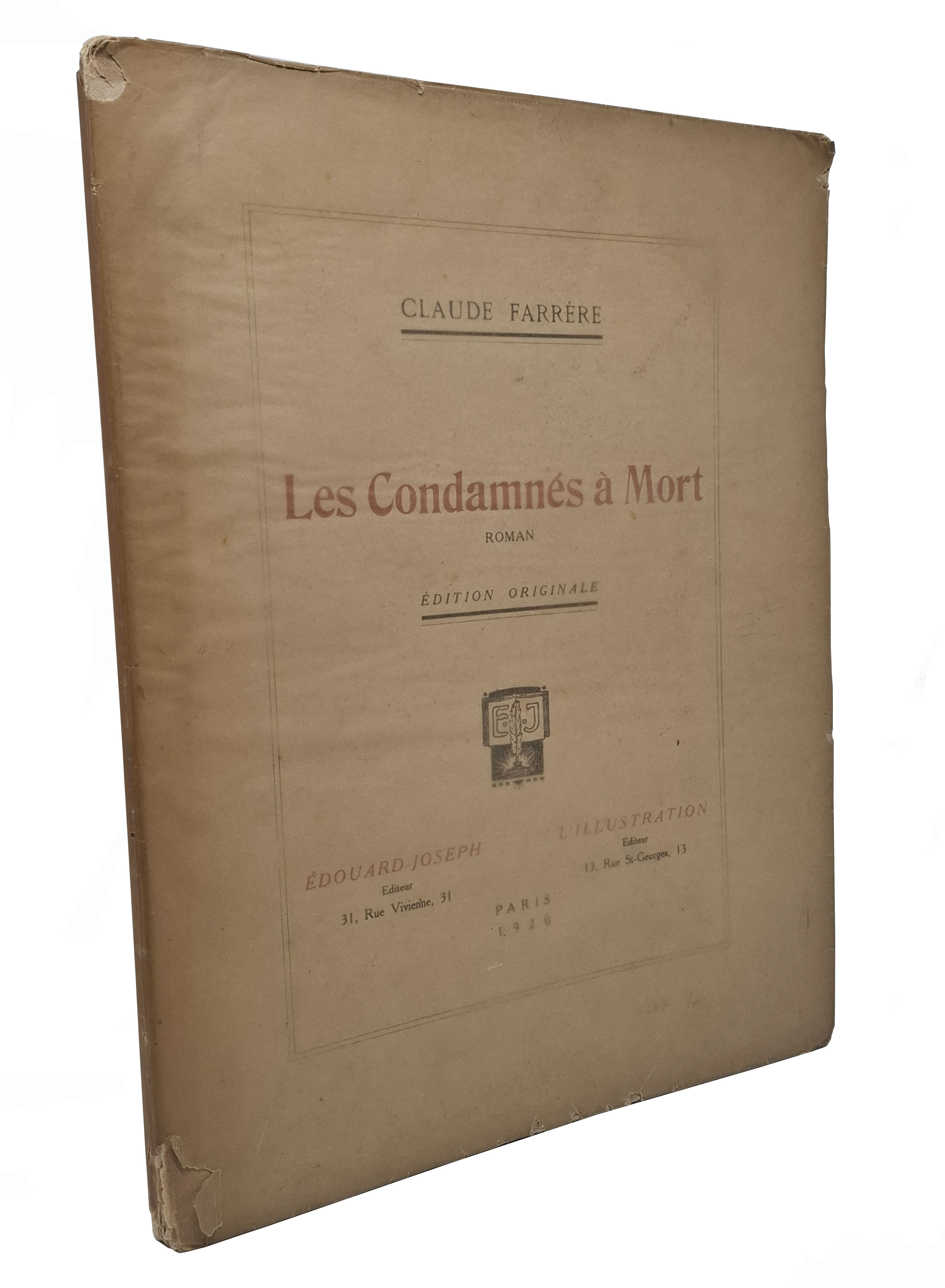 LES CONDAMNES A MORT / roman (édition originale)