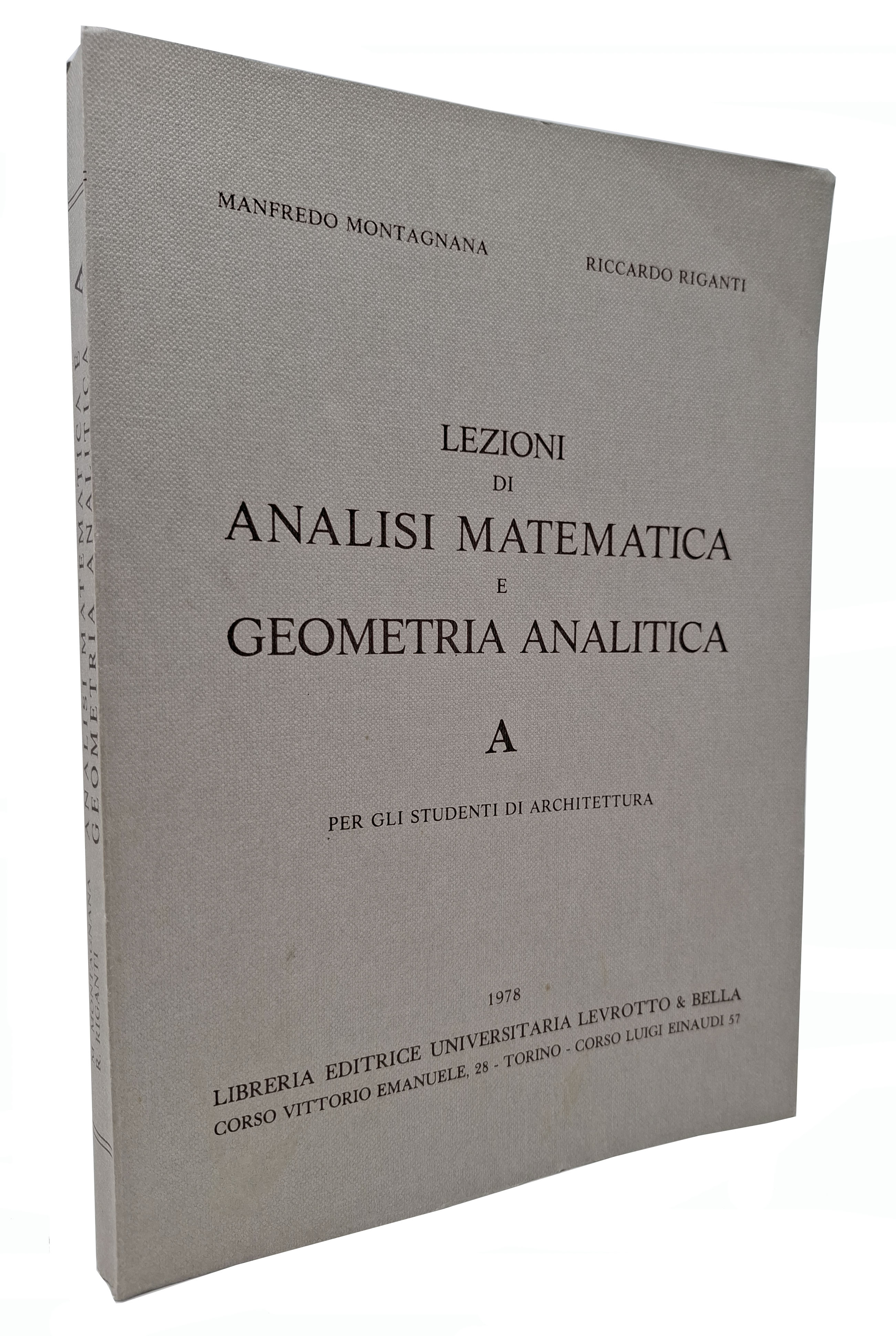 LEZIONI DI ANALISI MATEMATICA E GEOMETRIA ANALITICA A per gli …