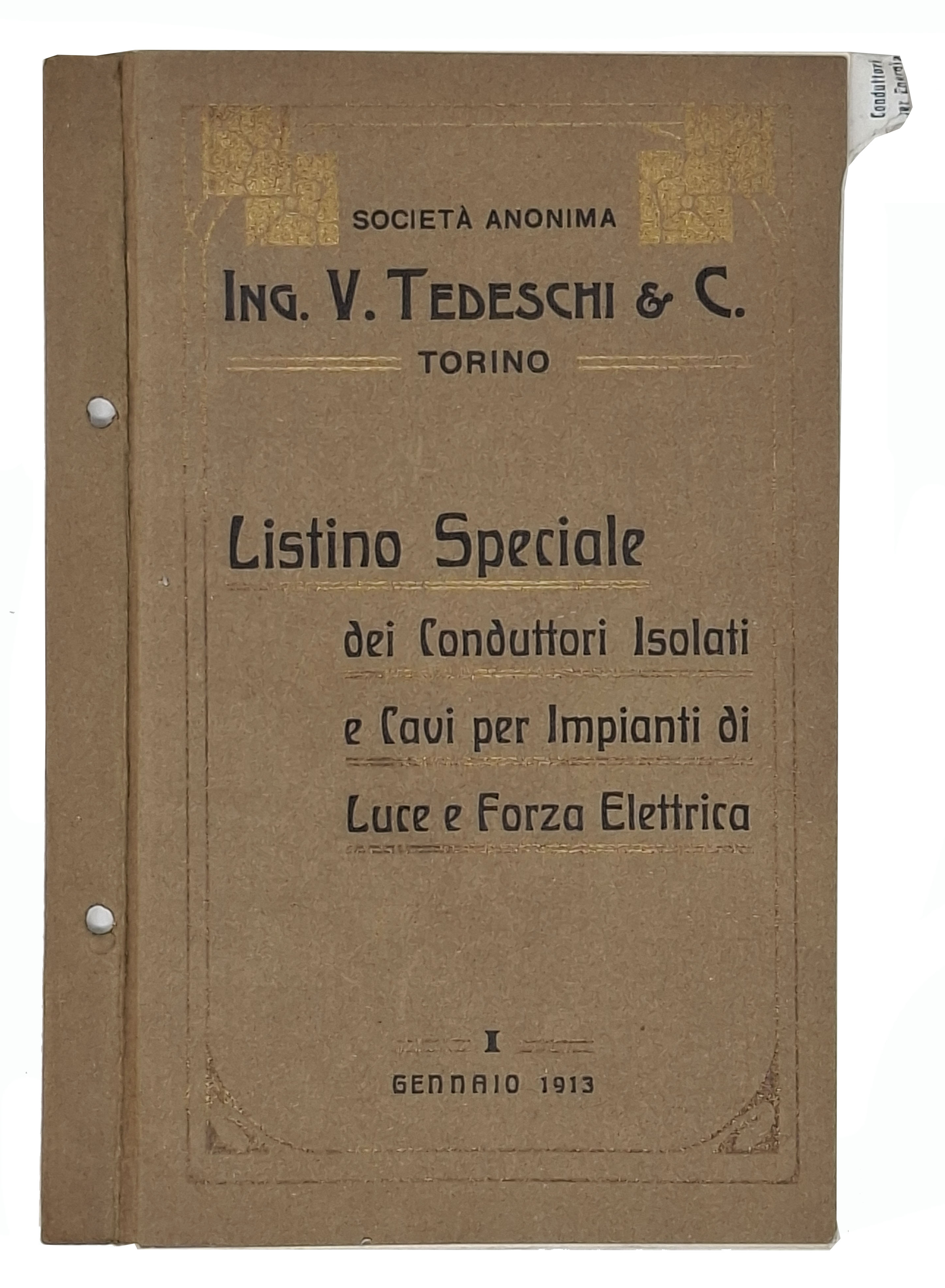 LISTINO SPECIALE DEI CONDUTTORI ISOLATI E CAVI PER IMPIANTI DI …