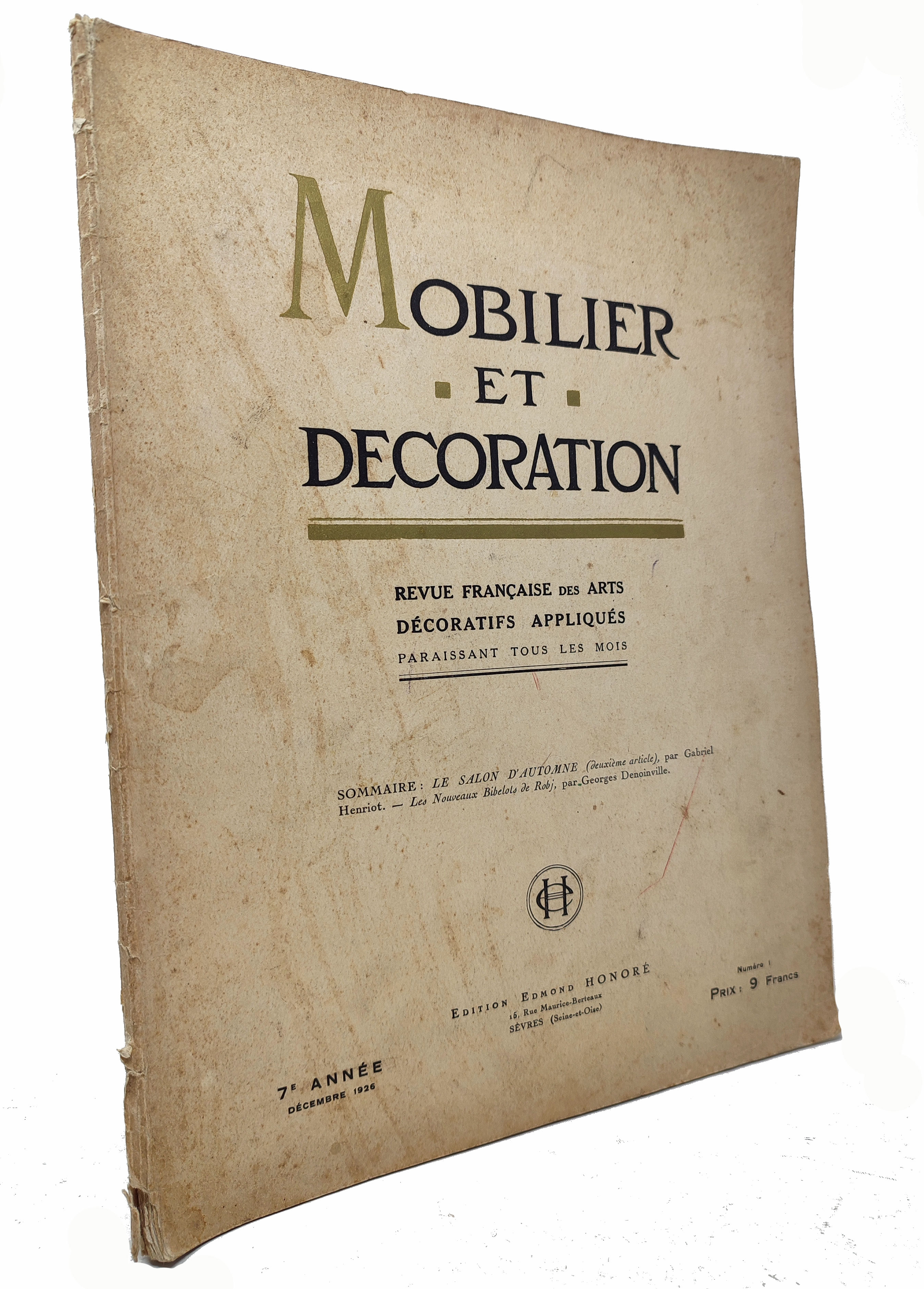 MOBILIER ET DECORATION Revue francaise des arts décoratifs appliqués - …