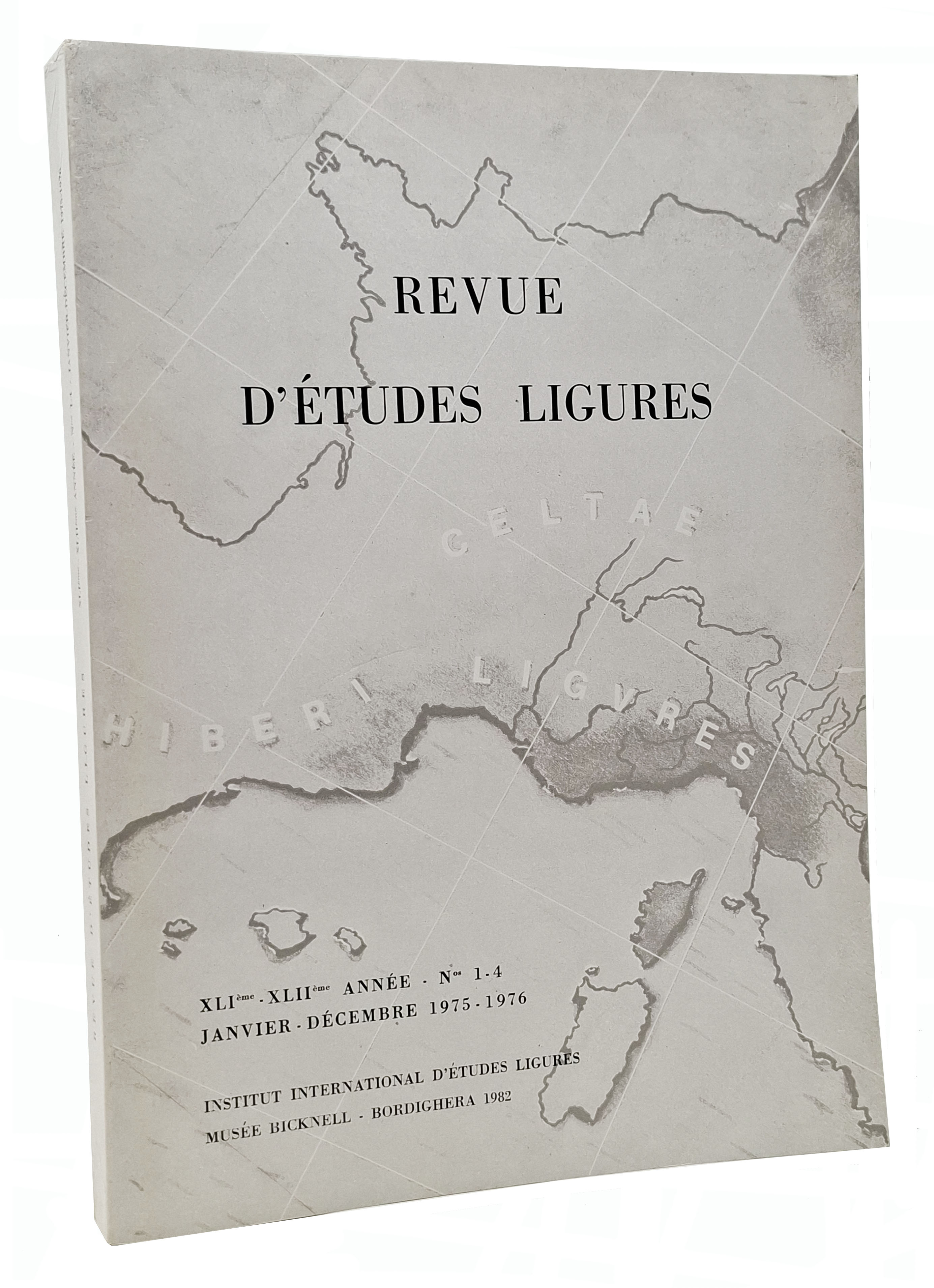 REVUE D'ETUDES LIGURES Janvier - décembre 1975 - 1976