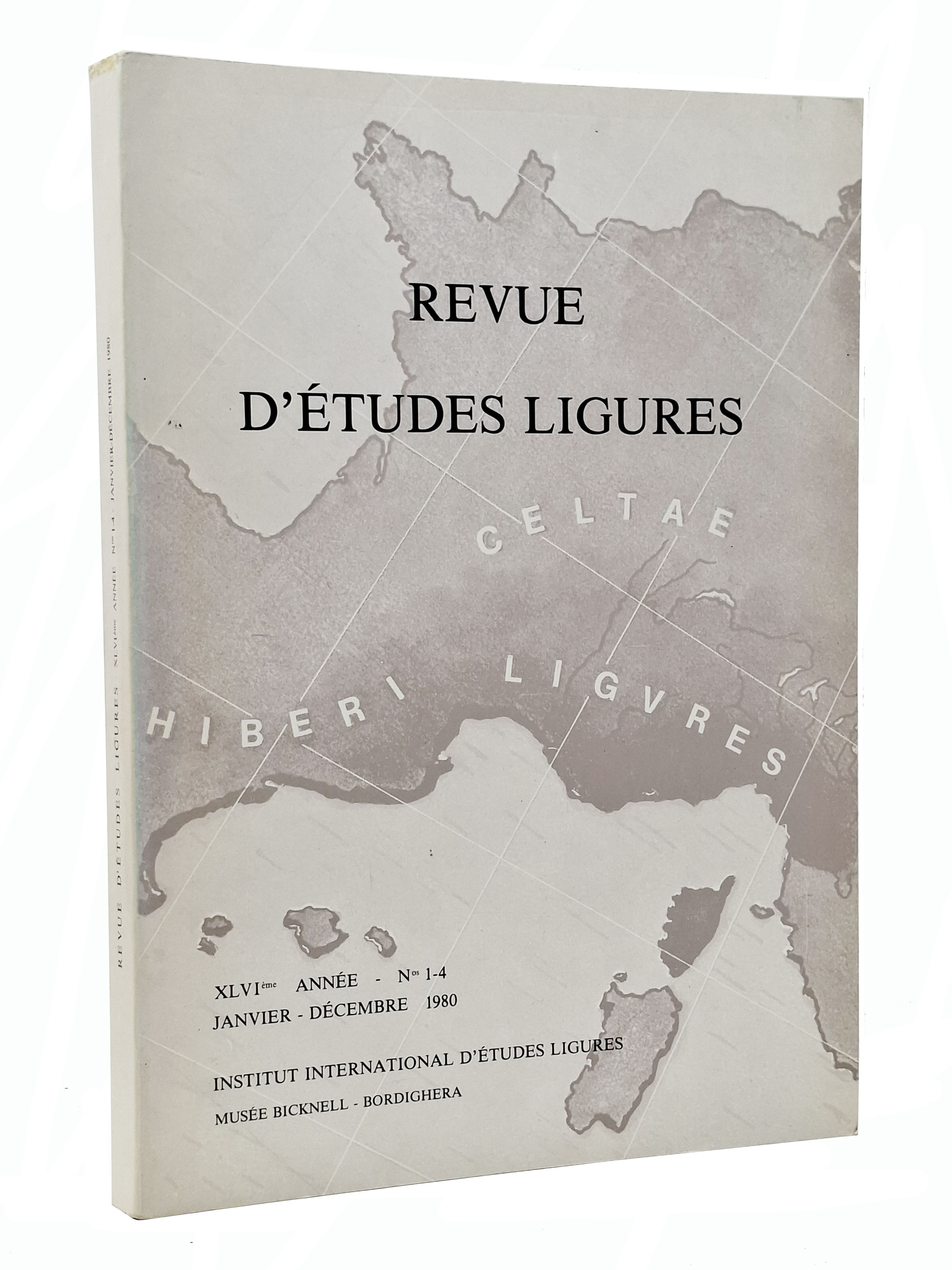 REVUE D'ETUDES LIGURES Janvier - décembre 1980