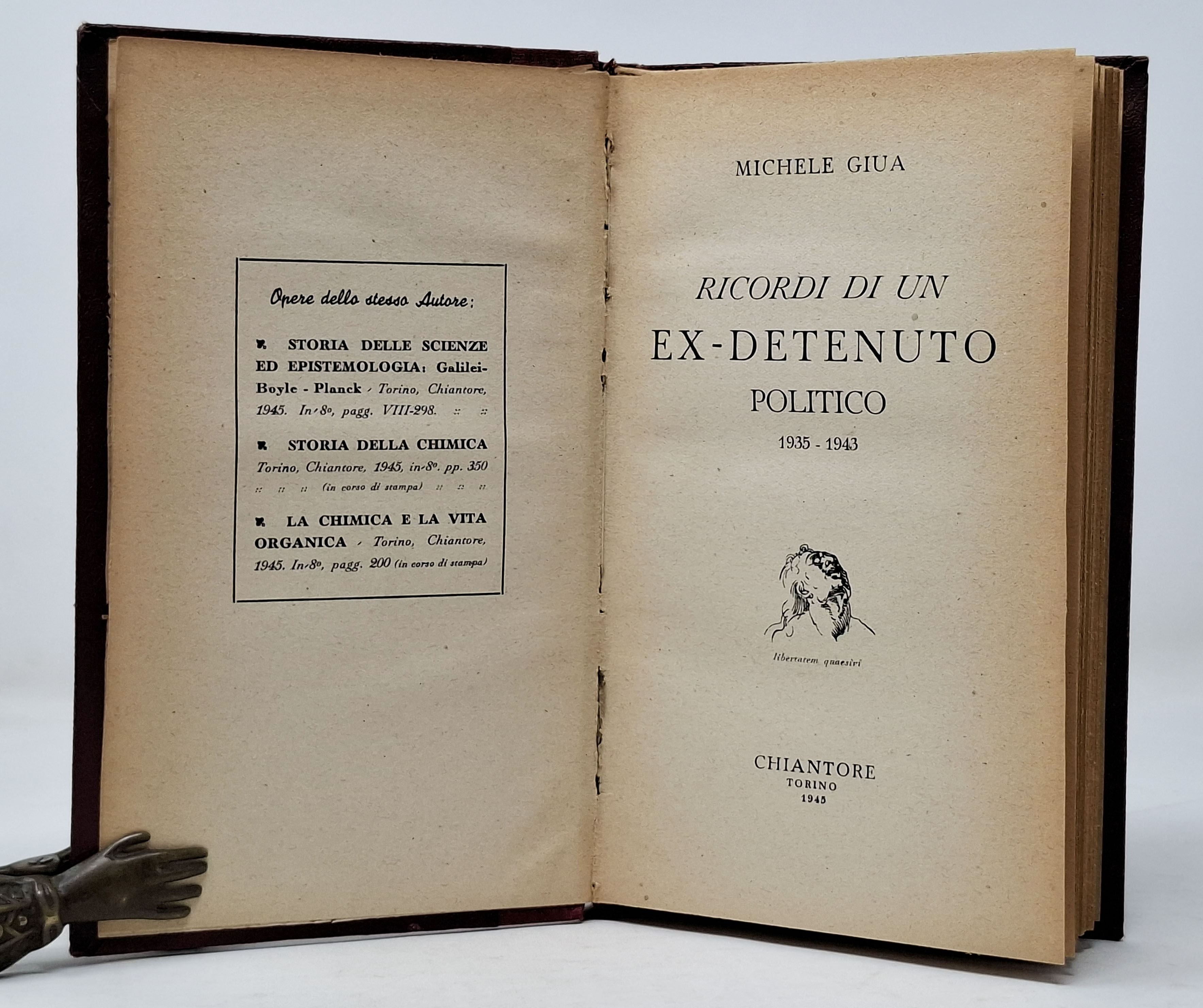 RICORDI DI UN EX-DETENUTO POLITICO 1935 - 1943