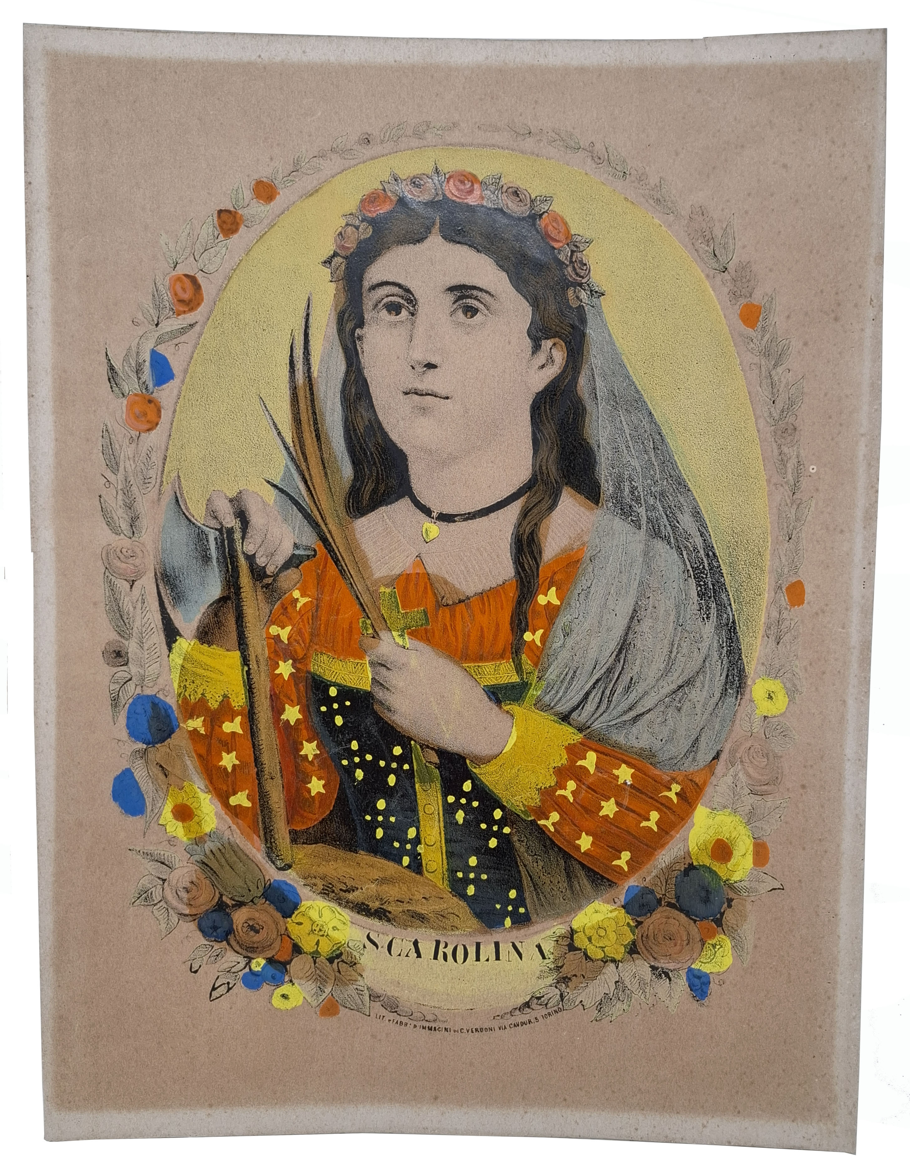 SANTA CAROLINA (litografia originale)