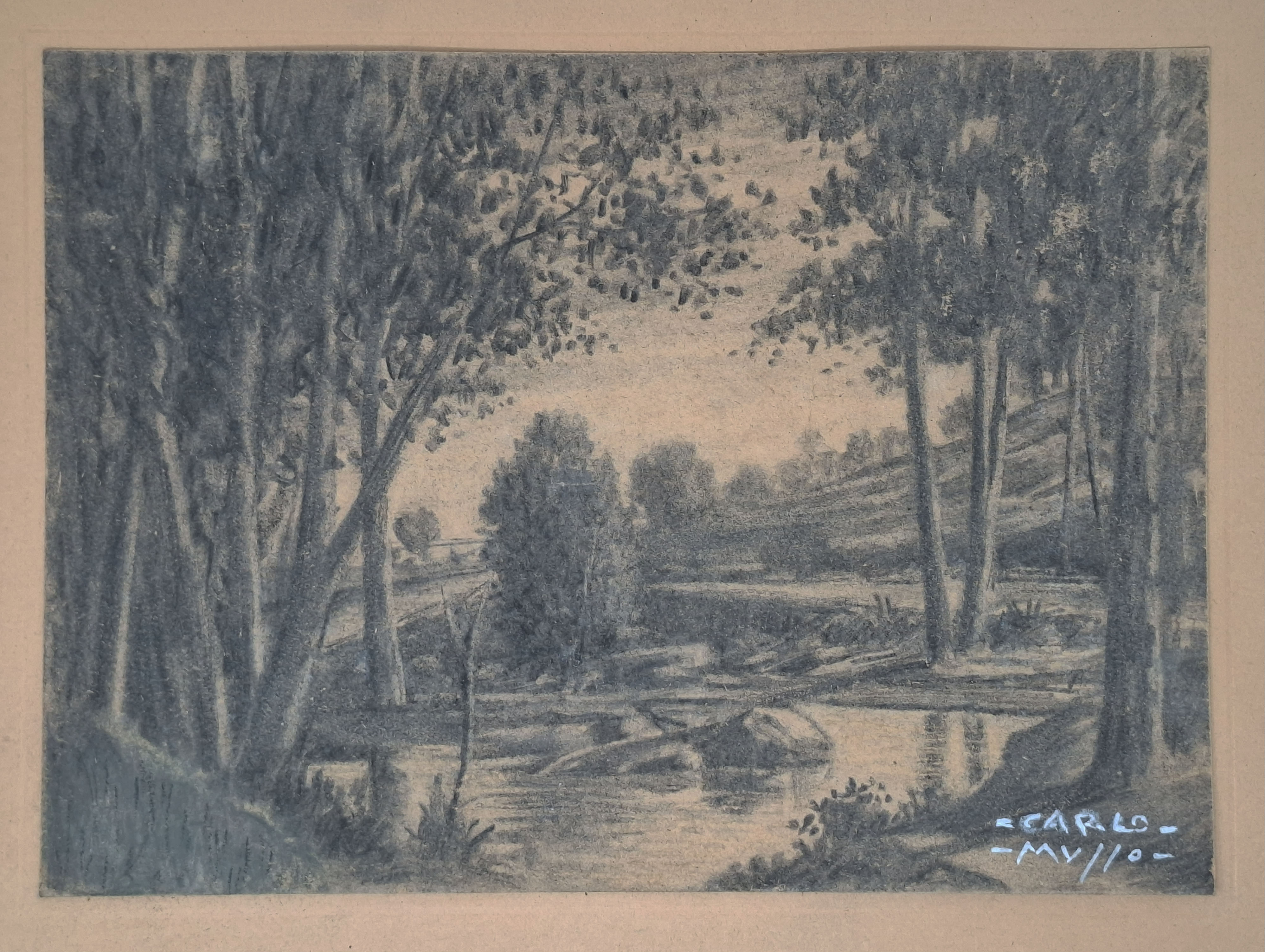 senza titolo (disegno originale a carboncino)