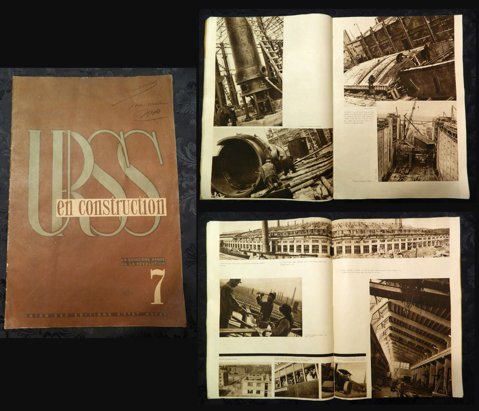 URSS EN CONSTRUCTION revue mensuelle illustree N. 7 (JUILLET 1932)