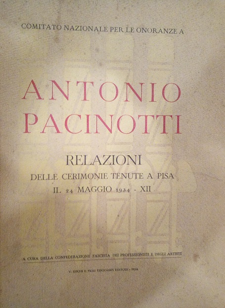 ANTONIO PACINOTTI - LA VITA E L'OPERA