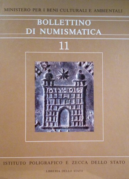 BOLLETTINO DI NUMISMATICA 11 - LUGLIO-DICEMBRE 1988