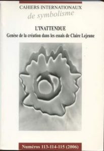 CAHIERS INTERNATIONAUX DE SYMBOLISME NR. 113-114-115 (2006)