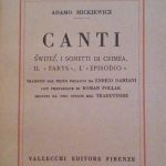 CANTI - SWITEZ, I SONETTI DI CRIMEA, IL "FARYS", L'"EPISODIO"