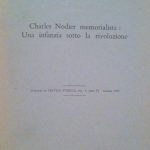 CHARLES NODIER MEMORIALISTA: UNA INFANZIA SOTTO LA RIVOLUZIONE - ESTRATTO …