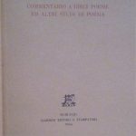 COMMENTARIO A DIECI POESIE ED ALTRI STUDI DI POESIA
