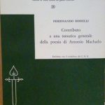 CONTRIBUTO A UNA TEMATICA GENERALE DELLA POESIA DI ANTONIO MACHADO