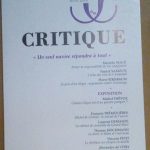 CRITIQUE - REVUE GENERALE DES PUBBLICATIONS FRANCAISE ET ETRANGERS - …