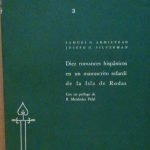 DIEZ ROMANCES HISPANICOS EN UN MANUSCRITO SEFARDI' DE LA ISLA …