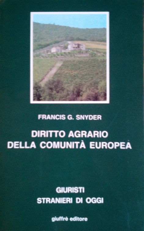 DIRITTO AGRARIO DELLA COMUNITA' EUROPEA