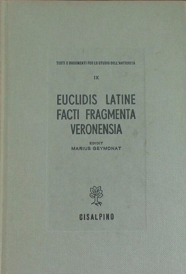 EUCLIDIS LATINE FACTI FRAGMENTA VERONENSIA