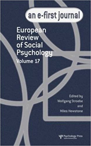 EUROPEAN REVIEW OF SOCIAL PSYCHOLOGY - VOLUME 17