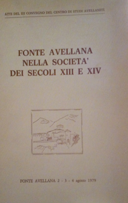 FONTE AVELLANA NELLA SOCIETA' DEI SECOLI XIII E XIV - …